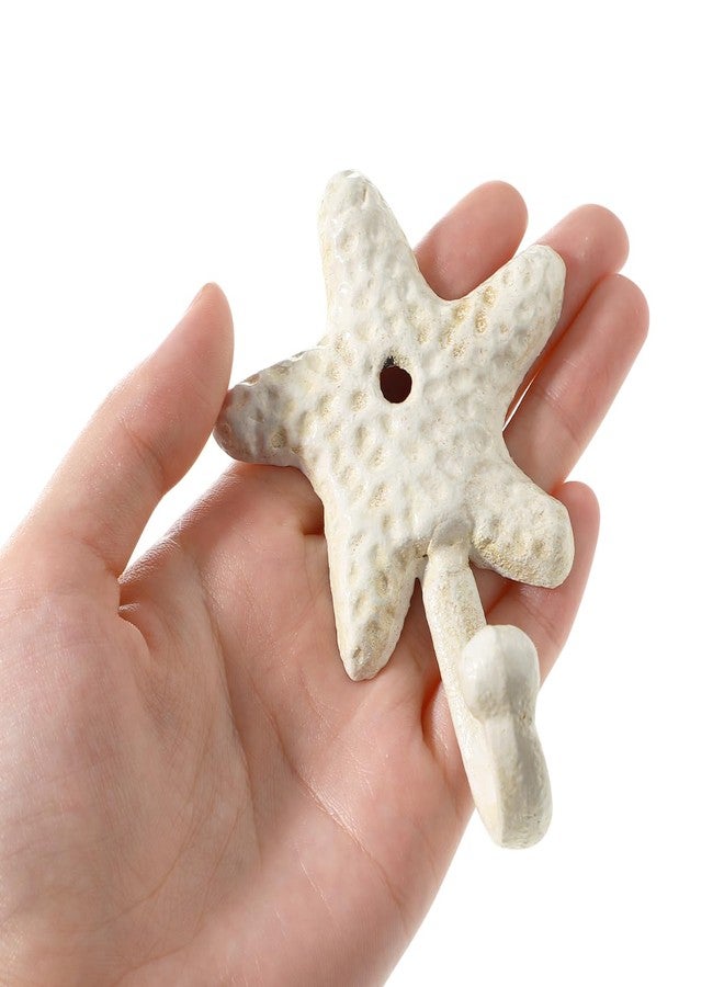 BESTYASH Star Fish Hook Set of 3 Decorative Wall Hooks Coastal Nautical Design for Hanging Keys Towels and More 4 33 X 2 76 X 1 57 Inch - Image 4